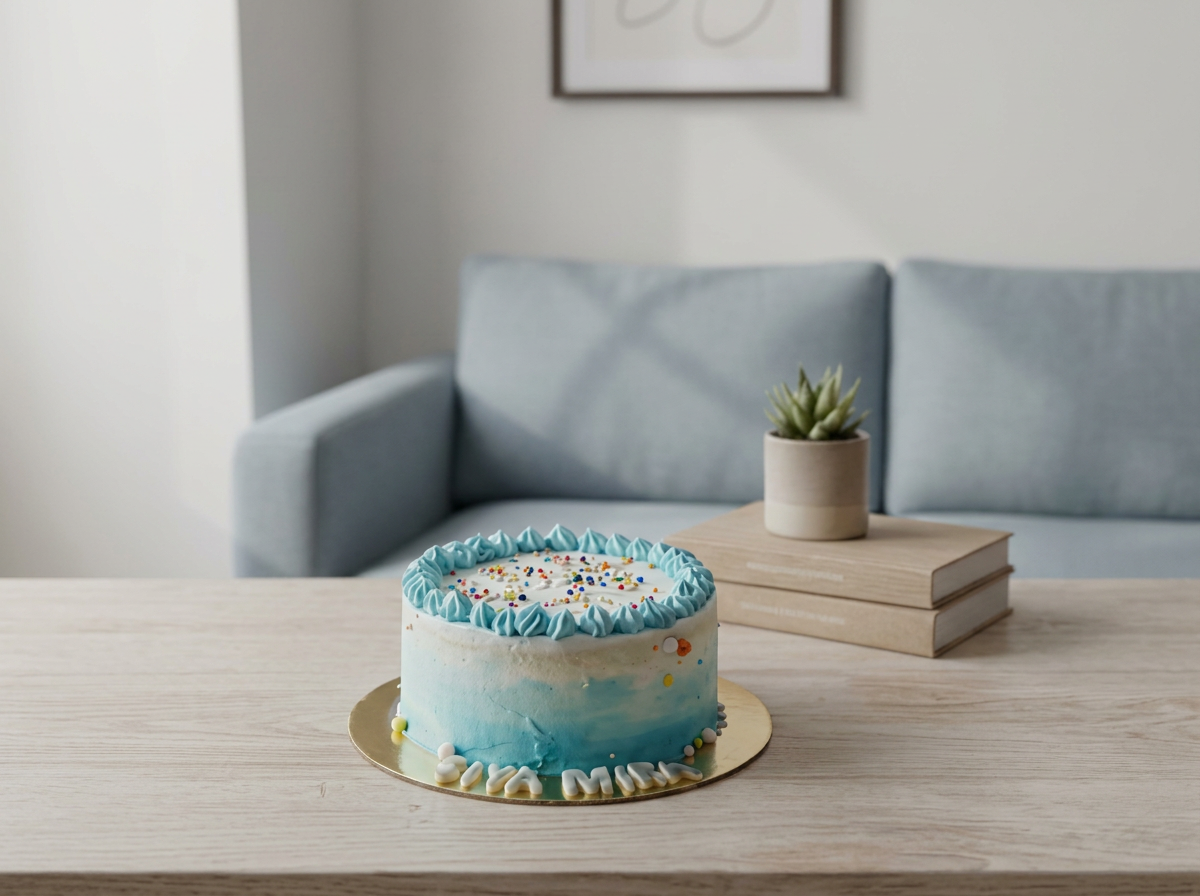 Freshly baked cakes and pastries on a home kitchen table